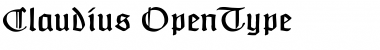 Download Claudius Regular Font Title Preview