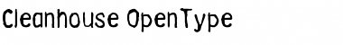 Download Cleanhouse Regular Font Title Preview