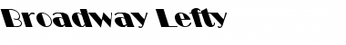 Download Broadway Lefty Regular Font Title Preview