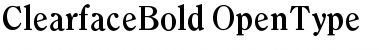 Download Clearface Bold Font Title Preview