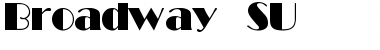 Download Broadway SU Regular Font Title Preview