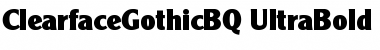 Download Clearface Gothic BQ Regular Font Title Preview