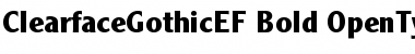 Download ClearfaceGothicEF-Bold Regular Font Title Preview