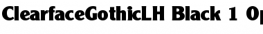 Download Clearface Gothic LH 95 Black Font Title Preview