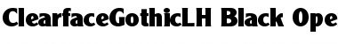 Download Clearface Gothic LH 95 Black Font Title Preview