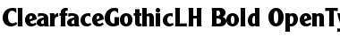 Download Clearface Gothic LH 75 Bold Font Title Preview