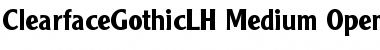 Download Clearface Gothic LH 65 Medium Font Title Preview