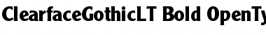 Download Clearface Gothic LT 75 Bold Font Title Preview