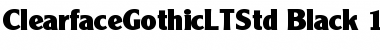 Download Clearface Gothic LT Std 95 Black Font Title Preview