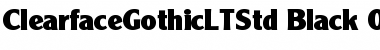 Download Clearface Gothic LT Std 95 Black Font Title Preview