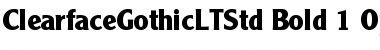 Download Clearface Gothic LT Std 75 Bold Font Title Preview