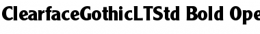 Download Clearface Gothic LT Std 75 Bold Font Title Preview