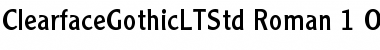 Download Clearface Gothic LT Std 55 Roman Font Title Preview