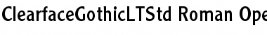 Download Clearface Gothic LT Std 55 Roman Font Title Preview