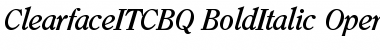 Download Clearface ITC BQ Regular Font Title Preview