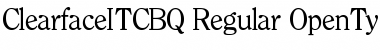 Download Clearface ITC BQ Regular Font Title Preview