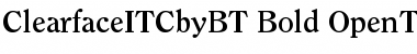 Download ITC Clearface Bold Font Title Preview