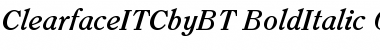 Download ITC Clearface Bold Italic Font Title Preview