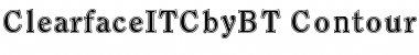 Download ITC Clearface Contour Font Title Preview