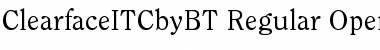 Download ITC Clearface Regular Font Title Preview