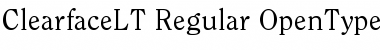 Download ITC Clearface LT Regular Font Title Preview
