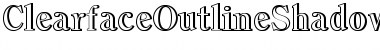Download Clearface OutlineShadow Font Title Preview
