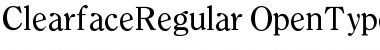 Download Clearface Regular Font Title Preview