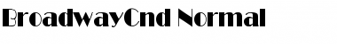 Download BroadwayCnd-Normal Regular Font Title Preview