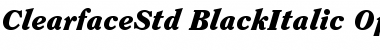 Download ITC Clearface Std Black Italic Font Title Preview