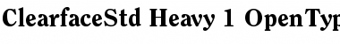 Download ITC Clearface Std Heavy Font Title Preview