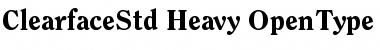Download ITC Clearface Std Heavy Font Title Preview