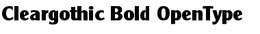 Download Cleargothic-Bold Regular Font Title Preview