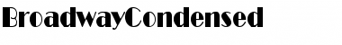 Download BroadwayCondensed Regular Font Title Preview