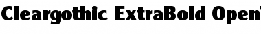 Download Cleargothic-ExtraBold Regular Font Title Preview