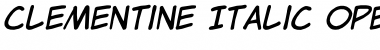Download Clementine Italic Font Title Preview