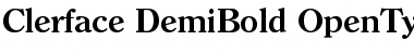 Download Clerface-DemiBold Regular Font Title Preview