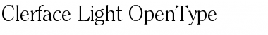 Download Clerface-Light Regular Font Title Preview