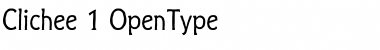 Download Clichee Regular Font Title Preview