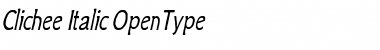 Download Clichee Italic Font Title Preview