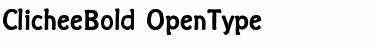 Download Clichee Bold Font Title Preview