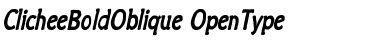 Download Clichee BoldOblique Font Title Preview