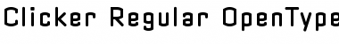 Download Clicker Regular Font Title Preview