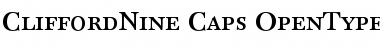 Download CliffordNine Caps Font Title Preview