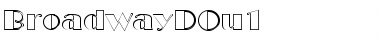 Download BroadwayDOu1 Regular Font Title Preview