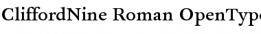 Download CliffordNine Roman Font Title Preview