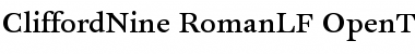 Download CliffordNine RomanLF Font Title Preview