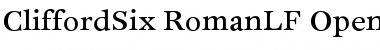 Download CliffordSix RomanLF Font Title Preview