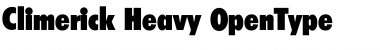 Download Climerick Heavy Font Title Preview