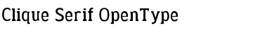 Download Clique Serif Font Title Preview