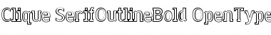 Download Clique-SerifOutline Bold Font Title Preview